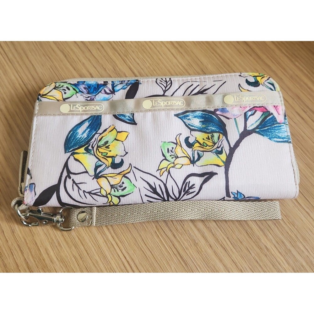 LeSportsac Tech Wallet Wristlet Floral Print